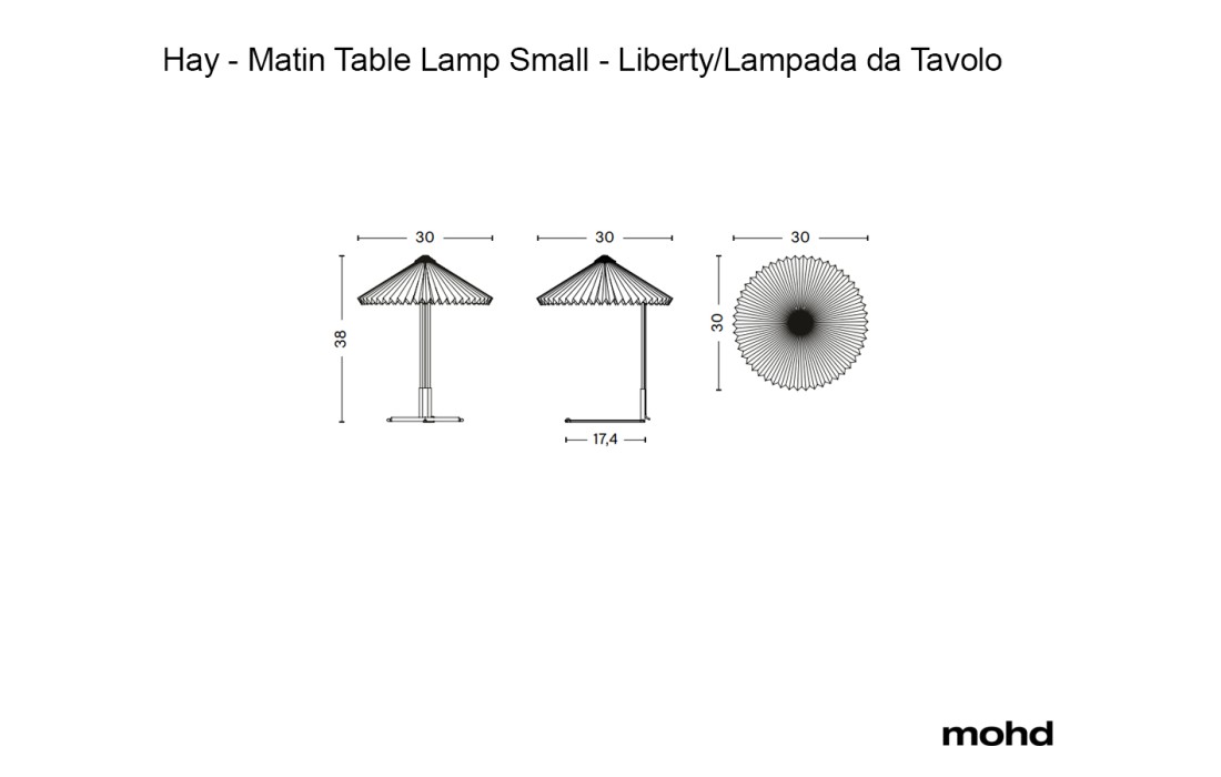 Настольная лампа модель Matin Table Lamp Small - Liberty от фабрики Hay