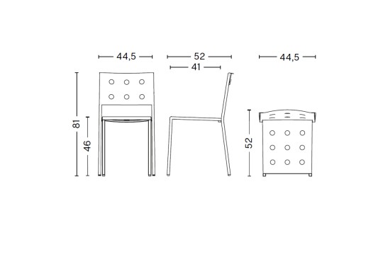 Стул модель Balcony Dining Chair от фабрики Hay