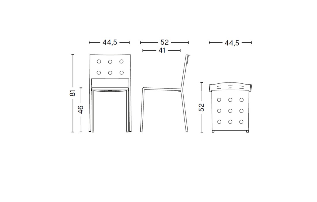 Стул модель Balcony Dining Chair от фабрики Hay