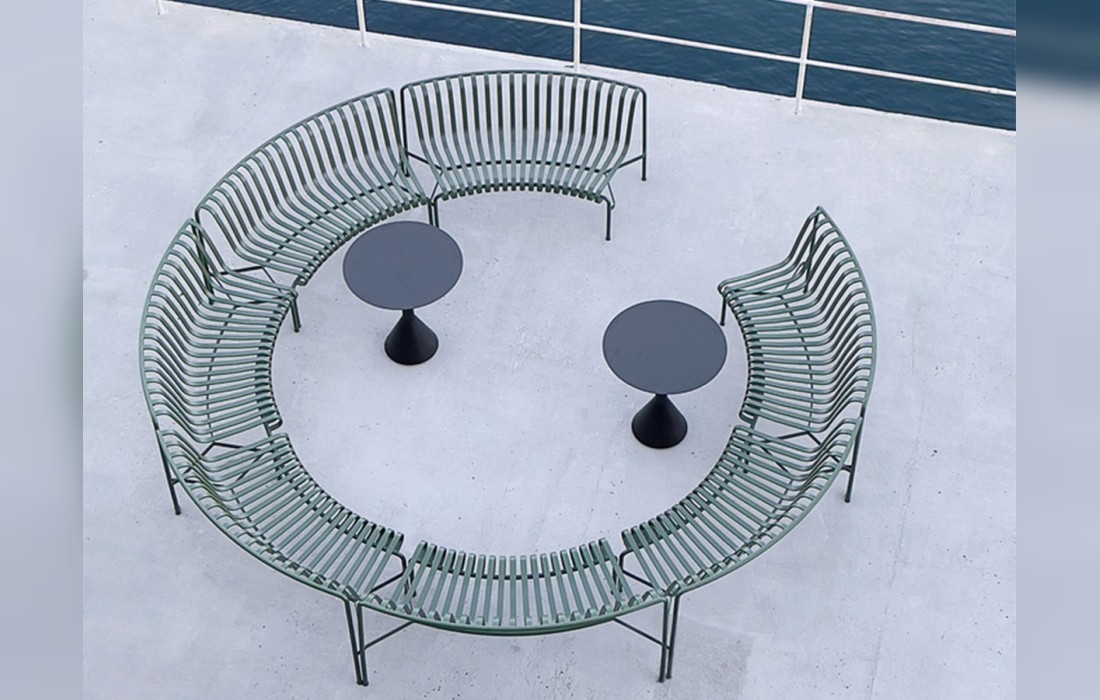 Банкетка модель Palissade Park Dining Bench In Add On от фабрики Hay