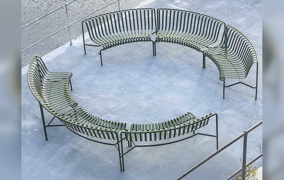 Банкетка модель Palissade Park Dining Bench In Add On от фабрики Hay