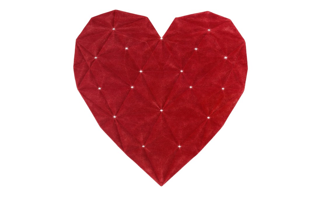 Ковер от фабрики Sitap Carpet Couture Italia модель Regina di Cuori Diamond Red 