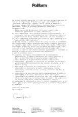 Сертификат подлинности качества Poliform