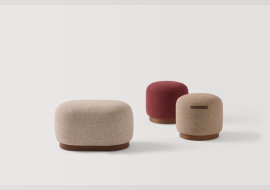 Пуф круглый AMBER от фабрики INCLASS модель Pouf Ø50cm