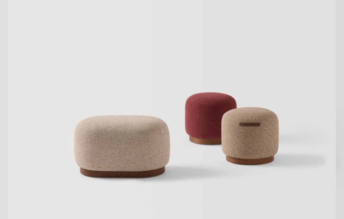 Пуф круглый AMBER от фабрики INCLASS модель Pouf Ø50cm