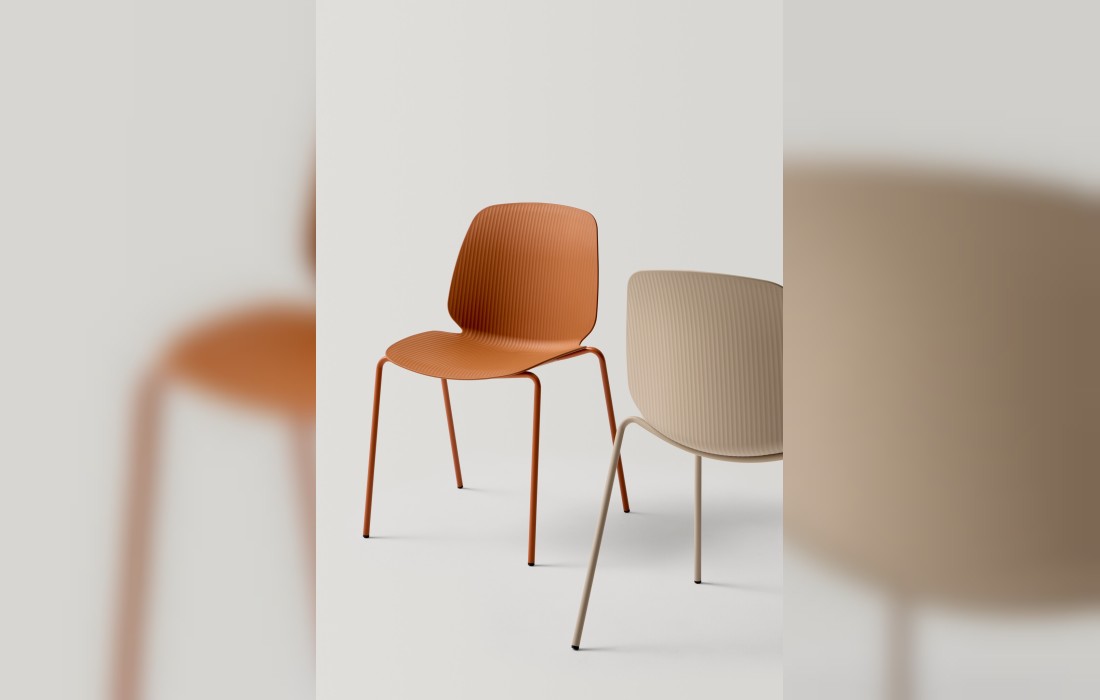Кресло OSWELL от фабрики INCLASS модель Armchair with sled frame stackable