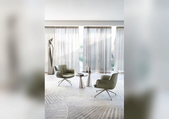 Кресло поворотное модель Rhonda lounge от Cattelan Italia