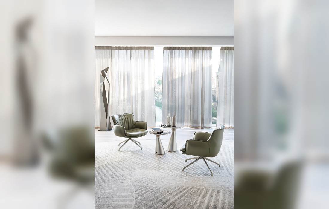Кресло поворотное модель Rhonda lounge от Cattelan Italia