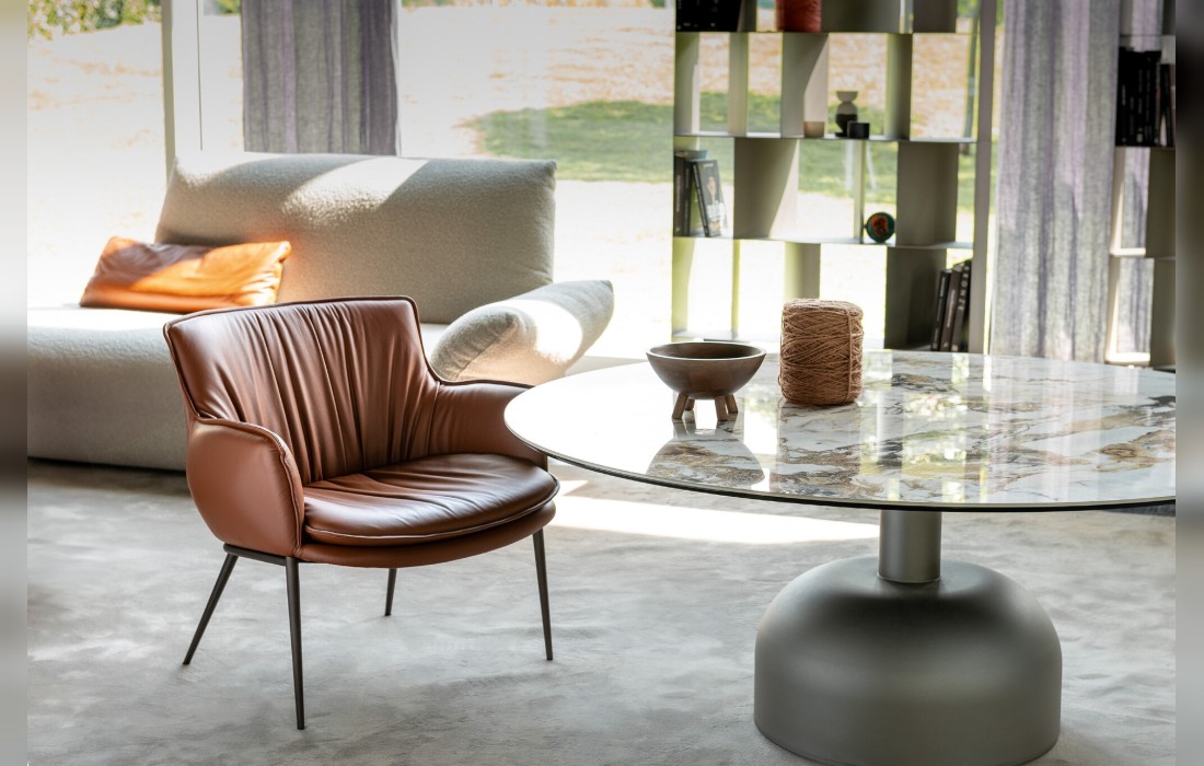 Кресло поворотное модель Rhonda lounge от Cattelan Italia
