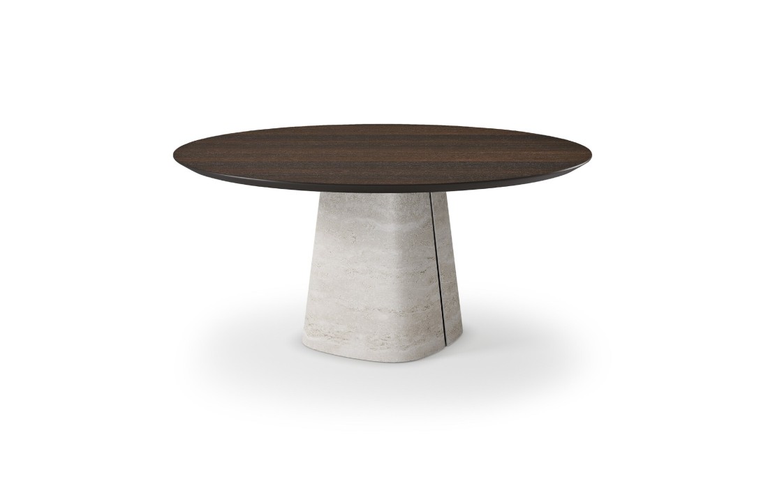 Обеденный стол с круглой керамической вставкой Cattelan - Rado Wood Round
