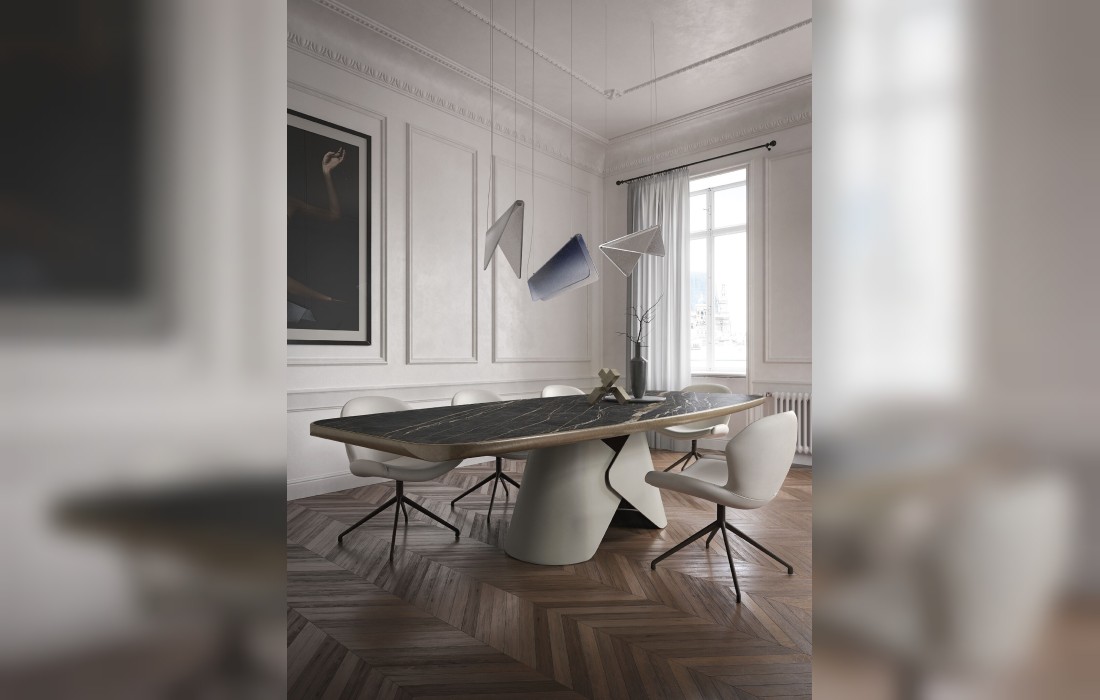 Обеденный стол Scott Keramik Premium - столешница керамика от Cattelan