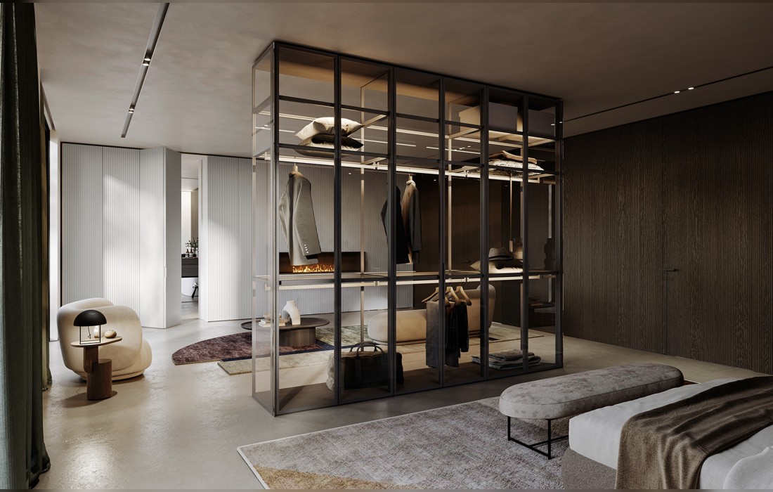 Гардеробная GLASS от Olivieri — купить в Prostudio