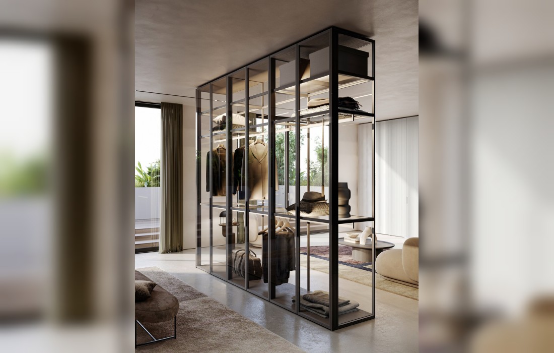 Гардеробная GLASS от Olivieri — купить в Prostudio