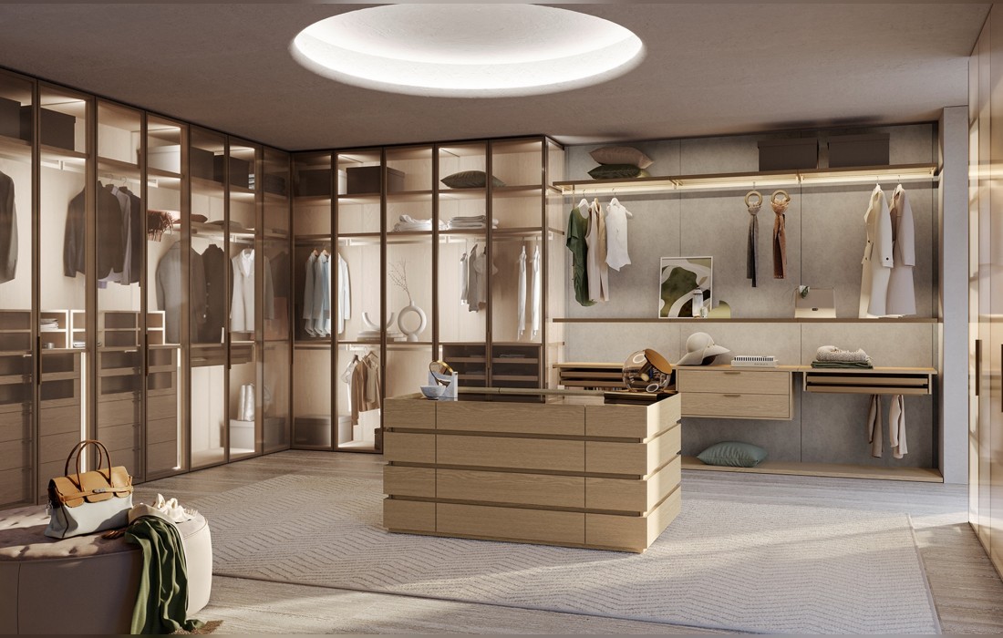 Гардеробная GLASS от Olivieri — купить в Prostudio