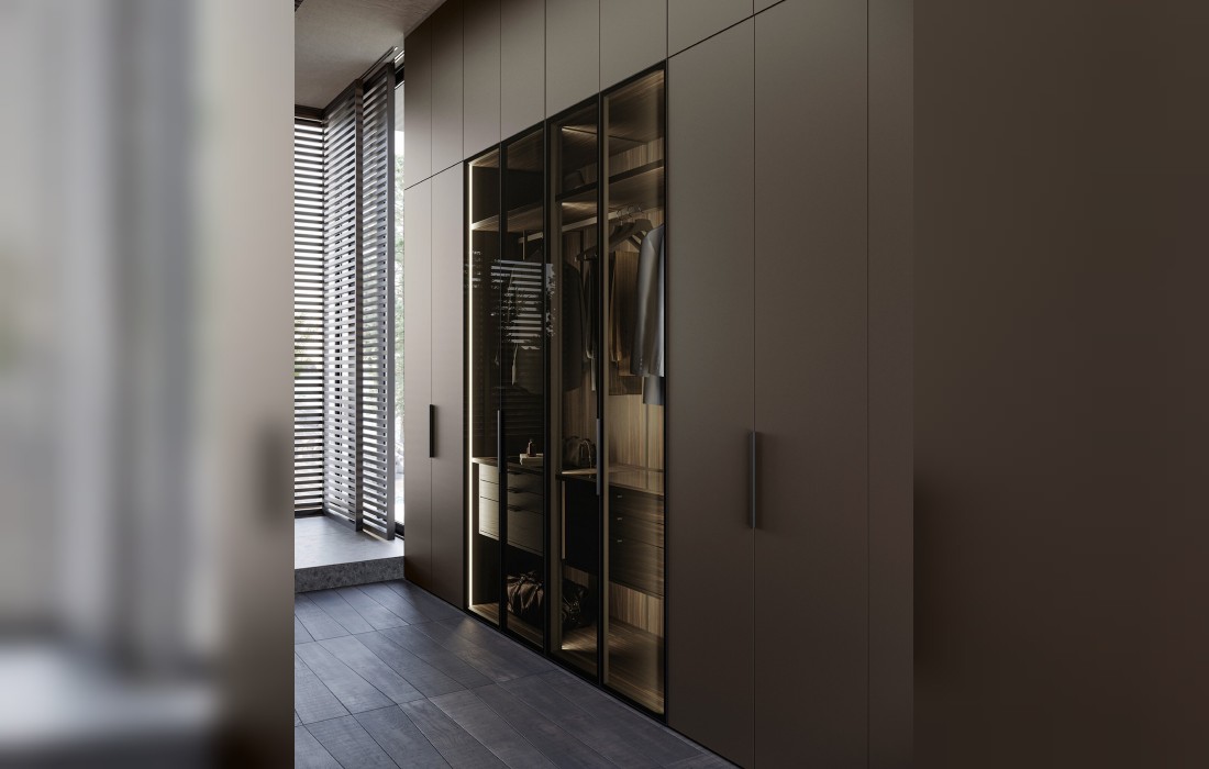 Гардеробная GLASS от Olivieri — купить в Prostudio