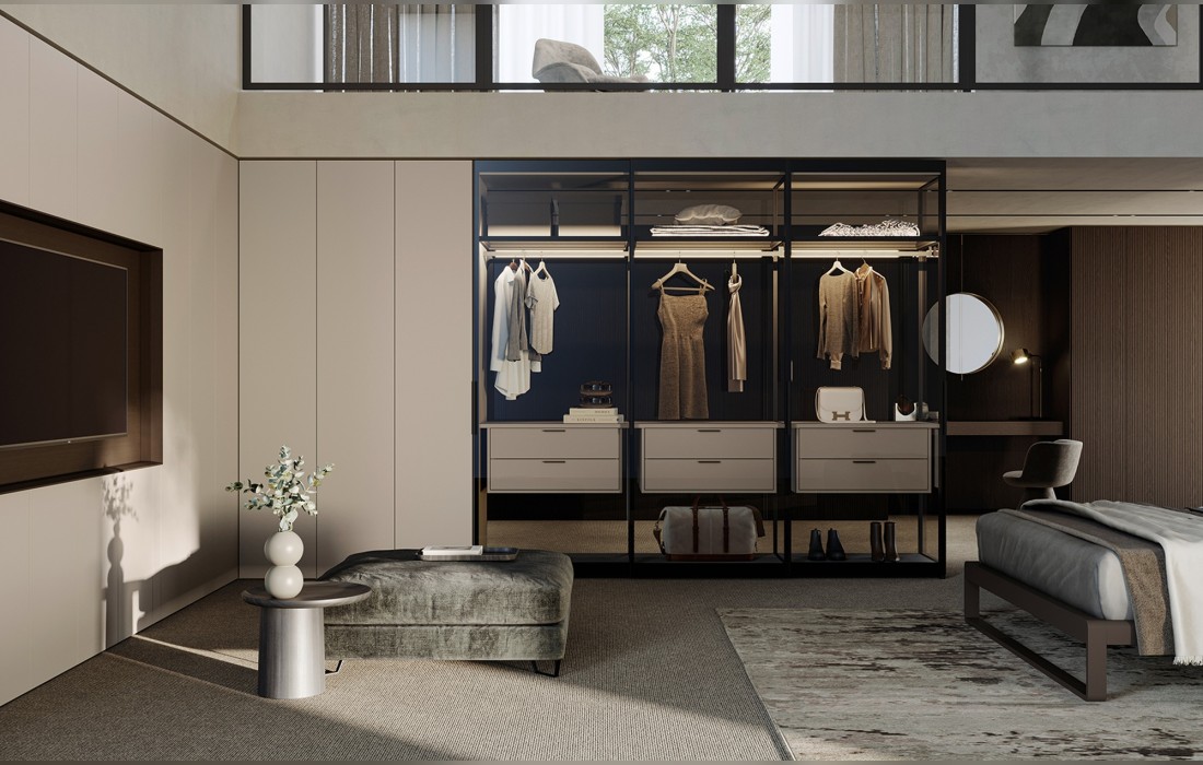 Гардеробная GLASS от Olivieri — купить в Prostudio