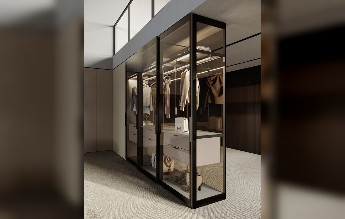 Гардеробная GLASS от Olivieri — купить в Prostudio