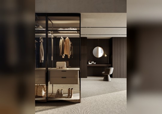Гардеробная GLASS от Olivieri — купить в Prostudio