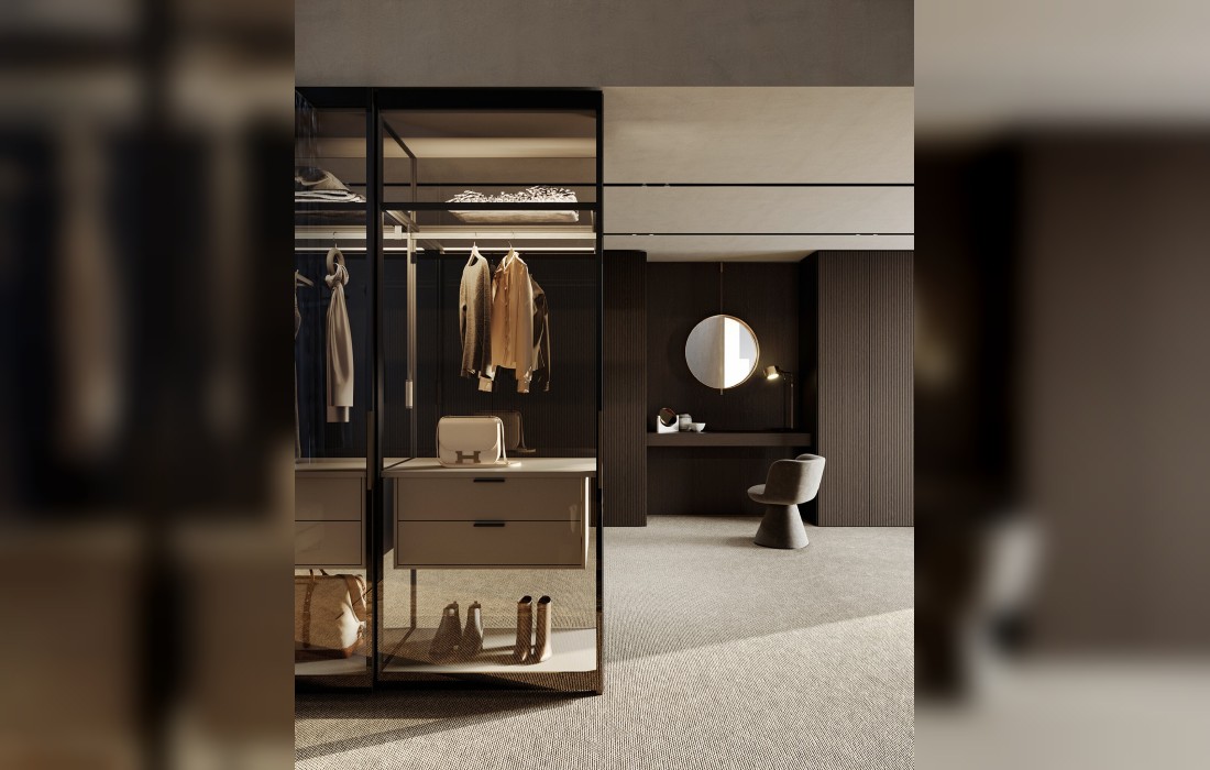 Гардеробная GLASS от Olivieri — купить в Prostudio