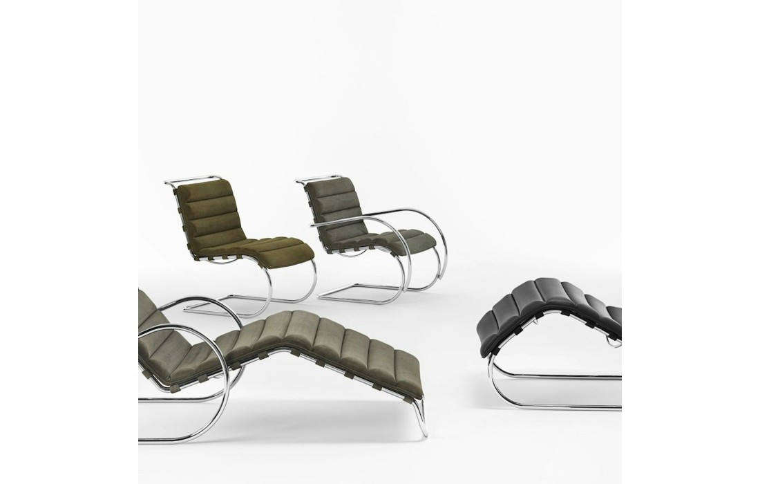 Кушетка MR фабрики Knoll — дизайн Людвига Миса ван дер Роэ