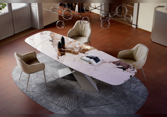Стол Tyron Keramik Drive и стул Magda ML Couture от Cattelan image 6