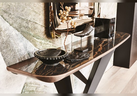 Консоль Westin Keramik Premium с керамическим топом и квадратное зеркало Glenn от Cattelan image 4