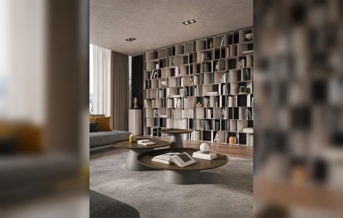 Книжный шкаф-стеллаж Nautilus от Cattelan Collection 2019