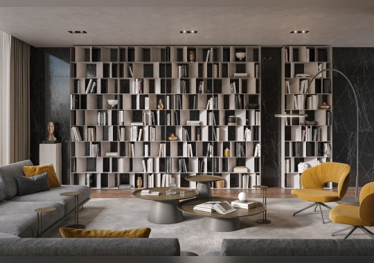 Книжный шкаф-стеллаж Nautilus от Cattelan Collection 2019