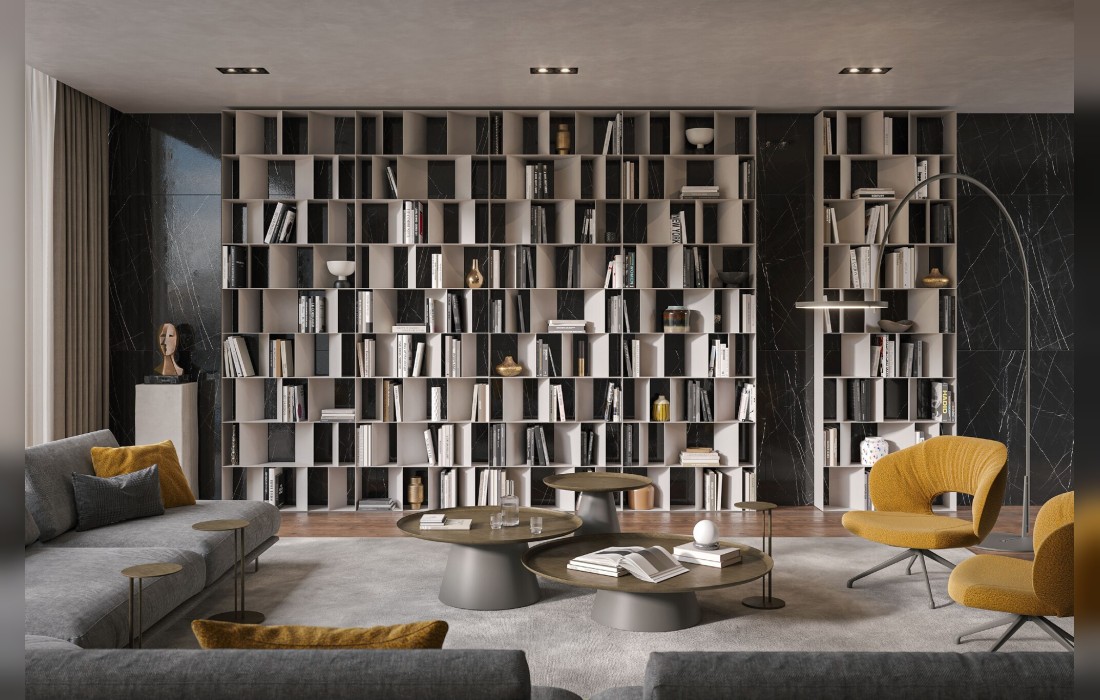 Книжный шкаф-стеллаж Nautilus от Cattelan Collection 2019