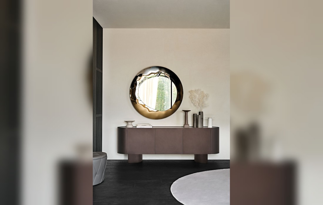 Креденция Savoy и столики Benny Keramik от производителя Cattelan