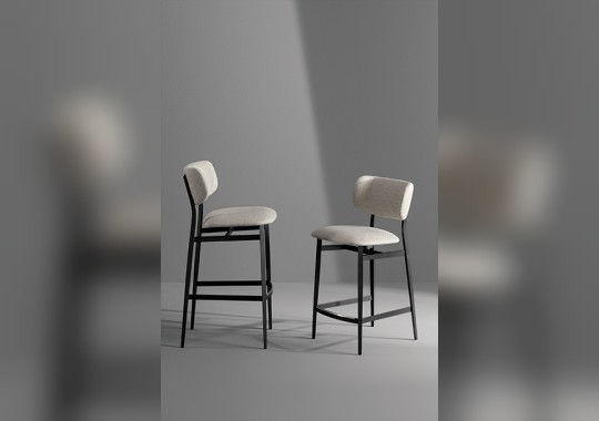 Комфортные барные стулья Noor too от фабрики Bonaldo image 3