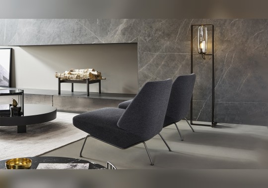 Кресло на четырех ножках Sleek и кофейный столик Pisa 60 от Bonaldo image 3