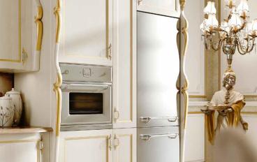 Белая с золотом кухня Cucina L46 от Fanfani Andrea Opera