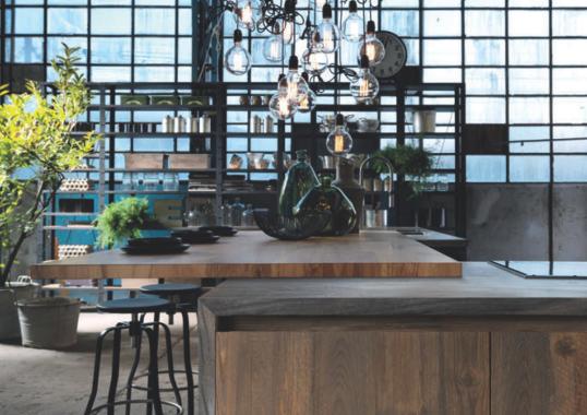 Кухня в цвете натурального дерева Aster Cucine - Factory Composizione N°6