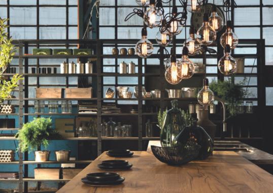 Кухня в цвете натурального дерева Aster Cucine - Factory Composizione N°6