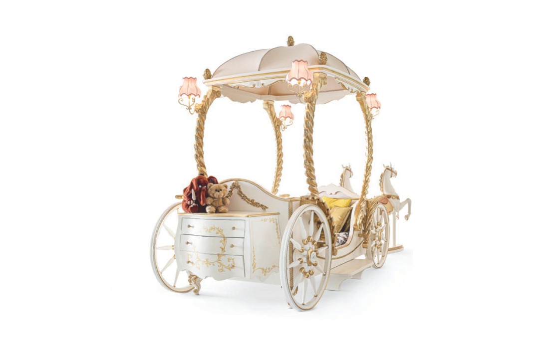 Кровать в форме кареты 810 Letto a Carrozza от фабрики Andrea Fanfani