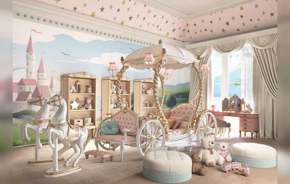 Кровать в форме кареты 810 Letto a Carrozza от фабрики Andrea Fanfani