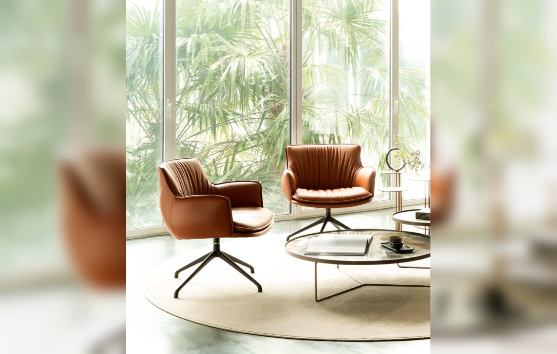 Кресло поворотное модель Rhonda lounge от Cattelan Italia