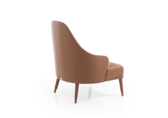 Кресло в отделке кожа - модель Manhattan bergere от DV Home