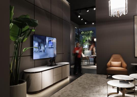 Кресло в отделке кожа - модель Manhattan bergere от DV Home