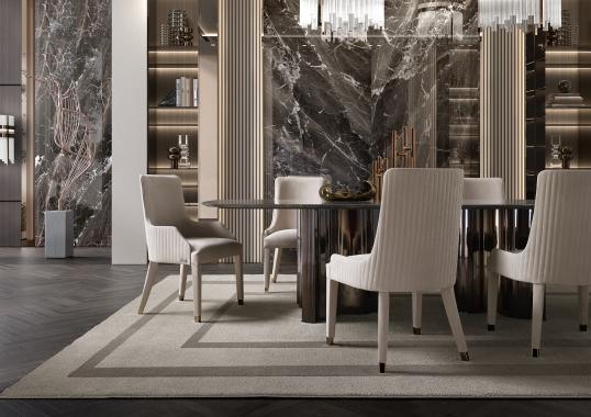 Обеденный мраморный стол Manhattan от DV Home