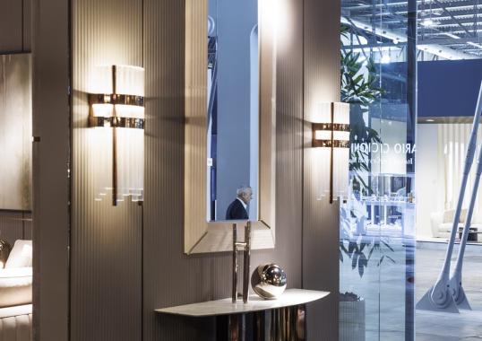 Консоль из мрамора Calacatta модель Manhattan фабрики DV Home