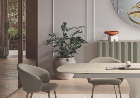 Стол обеденный модель Kaleido от Bontempi Casa