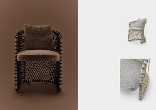 Стул модель Oasis от фабрики Flexform
