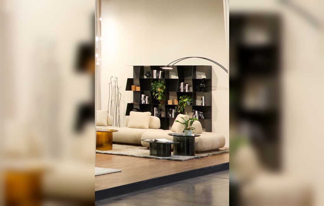 Книжный стеллаж модель Checker от фабрики Tonin Casa