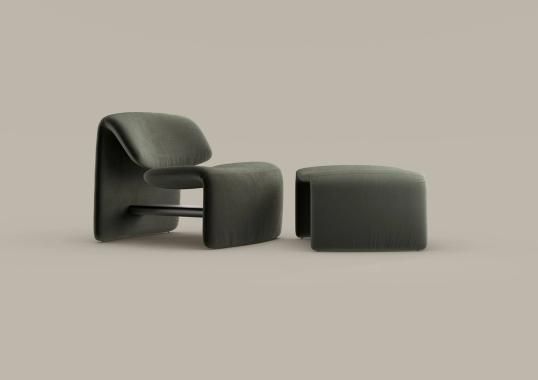 Кресло и пуф Avant-Garde от фабрики Bonaldo image 1