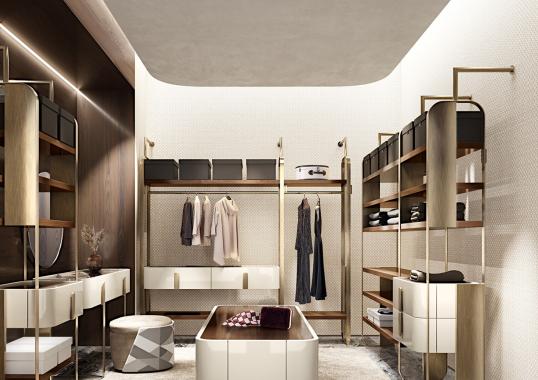 Гардеробная коллекция Giselle Walk-in-closet от Capital