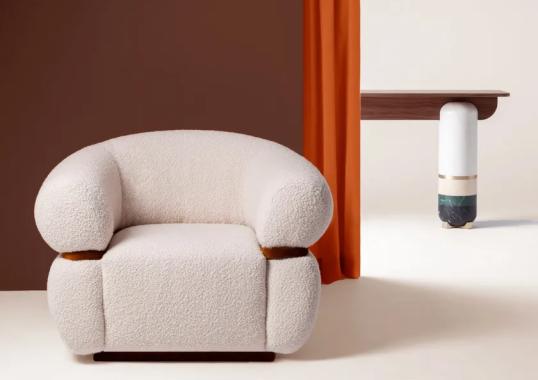 Консоль из ореха с мраморными ножкам Dolce Vita от Dooq