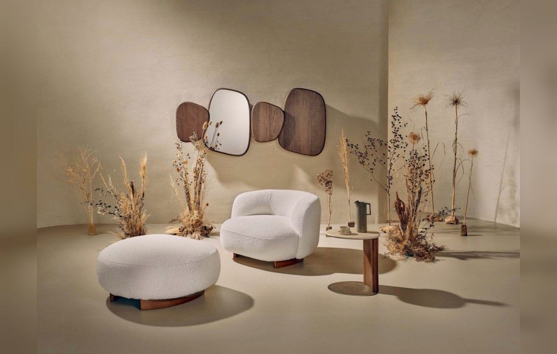 Кресло модель Pebble Lounge от фабрики Naturedesign