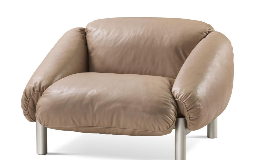 Кресло от фабрики Ghidini 1961 модель Flo Beige